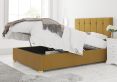 Hemsley Ottoman Plush Velvet Ochre Compact Double Bed Frame Only