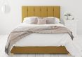 Hemsley Ottoman Plush Velvet Ochre Compact Double Bed Frame Only