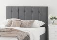 Hemsley Ottoman Plush Velvet Steel King Size Bed Frame Only