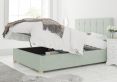 Hemsley Ottoman Pastel Cotton Eau De Nil King Size Bed Frame Only