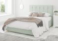 Hemsley Ottoman Pastel Cotton Eau De Nil King Size Bed Frame Only