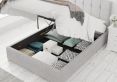Hemsley Ottoman Pastel Cotton Storm Bed Frame Only
