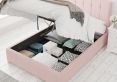 Hemsley Ottoman Pastel Cotton Tea Rose Double Bed Frame Only