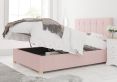 Hemsley Ottoman Pastel Cotton Tea Rose Compact Double Bed Frame Only