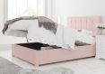 Hemsley Ottoman Pastel Cotton Tea Rose King Size Bed Frame Only