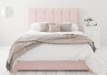 Hemsley Ottoman Pastel Cotton Tea Rose Compact Double Bed Frame Only