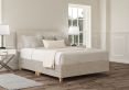Henley Verona Silver Upholstered Double Headboard and Shallow Base On Legs