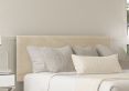 Henley Naples Cream Upholstered Double Headboard and Non-Storage Base