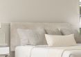 Henley Verona Silver Upholstered Single Headboard and Shallow Base On Legs