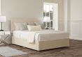 Henley Naples Cream Upholstered Compact Double Headboard and 2 Drawer Base