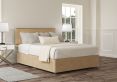 Henley Plush Mink Upholstered Compact Double Headboard and 2 Drawer Base