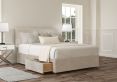 Henley Verona Silver Upholstered Double Headboard and 2 Drawer Base