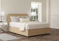 Henley Plush Mink Upholstered Compact Double Headboard and Non-Storage Base