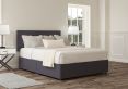 Henley Siera Denim Upholstered Double Headboard and Non-Storage Base