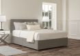 Henley Siera Silver Upholstered Super King Size Headboard and Non-Storage Base