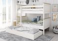 Heritage White Bunk Bed Frame With Drawer