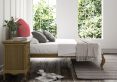 Lyon Hugo Clover Upholstered Oak Bed Frame - LFE - Super King Size Bed Frame Only