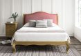 Lyon Hugo Clover Upholstered Oak Bed Frame - LFE - Double Bed Frame Only