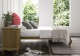 Lyon Hugo Clover Upholstered Oak Bed Frame - LFE - Super King Size Bed Frame Only