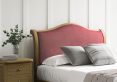 Lyon Hugo Clover Upholstered Oak Bed Frame - LFE - Double Bed Frame Only