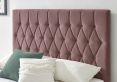 Waldorf Pink Velvet Upholstered Ottoman Storage Bed Frame