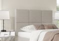 Lauren Upholstered Linea Fog Compact Double Bed Frame With Beech Feet Only