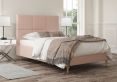 Lauren Upholstered Linea Powder Double Bed Frame With Beech Feet Only