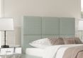 Lauren Upholstered Linea SeaBlue Compact Double Bed Frame With Beech Feet Only