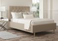 Esther Upholstered Arran Natural Double Bed Frame With Beech Feet Only