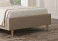 Esther Upholstered Arran Natural Bed Frame With Beech Feet