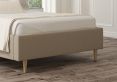 Esther Upholstered Arran Natural Double Bed Frame With Beech Feet Only