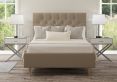 Esther Upholstered Arran Natural Double Bed Frame With Beech Feet Only