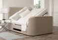 Claridge Upholstered Arran Natural Ottoman TV Bed - King Size Bed Frame Only