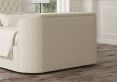 Claridge Upholstered Boucle Ivory Ottoman TV Bed - King Size Bed Frame Only