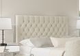 Claridge Upholstered Boucle Ivory Ottoman TV Bed - Double Bed Frame Only