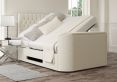Claridge Upholstered Boucle Ivory Ottoman TV Bed - Double Bed Frame Only