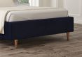 Esther Upholstered Hugo Royal Bed Frame With Gold Feet