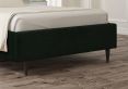 Esther Upholstered Gatsby Forest Bed Frame With Black Feet