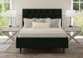 Esther Upholstered Gatsby Forest Bed Frame With Black Feet