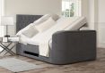 Claridge Upholstered Hugo Platinum Ottoman TV Bed -Super King Size Bed Frame Only