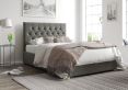 York Ottoman Granite Kimiyo Linen Single Bed Frame Only