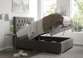 York Ottoman Granite Kimiyo Linen King Size Bed Frame Only