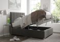 York Ottoman Granite Kimiyo Linen Super King Size Bed Frame Only