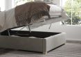 Levisham Ottoman Silver Kimiyo Linen Super King Size Bed Frame Only