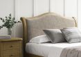 Lyon Kingsman Ivory Upholstered Oak Bed Frame - LFE - Double Bed Frame Only