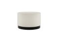 Portrush Ivory Boucle Pouffe Upholstered Large Stool