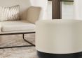 Portrush Ivory Boucle Pouffe Upholstered Large Stool