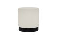 Portrush Ivory Boucle Upholstered Pouffe Small Stool
