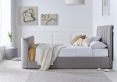 Lucille Upholstered TV Bed Mid Grey - King Bed Frame Only