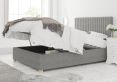 Levisham Ottoman Eire Linen Grey Compact Double Bed Frame Only